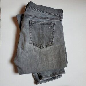NEW Rag & Bone Everett sz 27 Grey Super Soft Skinny Straight Stretchy Jeans